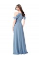 Soft Chiffon A-Line Long Sleeveless Evening Dress / Bridesmaid Dress Glasgow