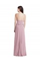 Chiffon A-Line Long Sleeveless Primrose Low Back Bridesmaid Dress / Evening Dress Glasgow
