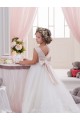 Tulle & Lace Ball Gown Chapel Train Sleeveless V-Back Flower Girl Dresses Glasgow