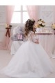 Tulle & Lace Ball Gowns Chapel Train Sleeveless Flower Girl Dress Glasgow