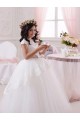 Tulle & Lace Ball Gown Long Sleeveless Flower Girl Dresses Glasgow