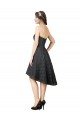 Lace A-Line Knee Length Sleeveless High Low Bridesmaid Dress Glasgow