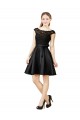 Satin & Lace A-Line Knee Length Sleeveless V-Back Bridesmaid Dress Glasgow