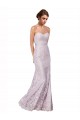 Lace Mermaid Long Sleeveless Bridesmaid Dress / Evening Dress Glasgow