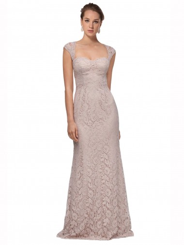 Lace Mermaid Long Cap Sleeves Bridesmaid Dress / Formal Dress Glasgow