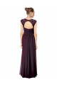 Soft Chiffon & Lace A-Line Long Sleeveless Keyhole Back Formal Dress / Bridesmaid Dress Glasgow