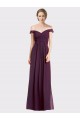 Soft Chiffon & Lace Long Sleeveless Low Back Bridesmaid Dress Glasgow