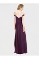 Soft Chiffon & Lace Long Sleeveless Low Back Bridesmaid Dress Glasgow