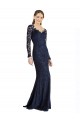 Lace Mermaid Long Long Sleeves Keyhole Back Prom Dress / Bridesmaid Dress Glasgow