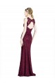 Lace A-Line Long Sleeveless Keyhole Back Prom Dress / Bridesmaid Dress Glasgow