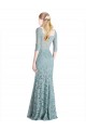 Lace A-Line Long Half Sleeves Prom Dress / Bridesmaid Dress Glasgow