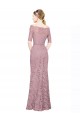 Lace Mermaid Short Sleeves Long Prom Dress / Bridesmaid Dress Glasgow