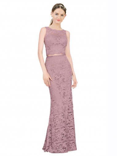 Lace Mermaid Long Sleeveless Prom Dress / Bridesmaid Dress Glasgow