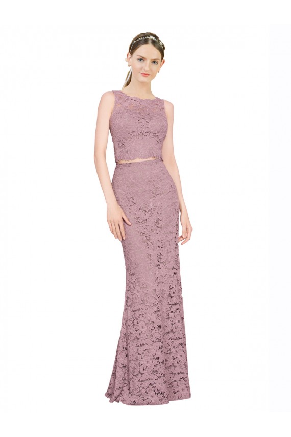 Lace Mermaid Long Sleeveless Prom Dress / Bridesmaid Dress Glasgow