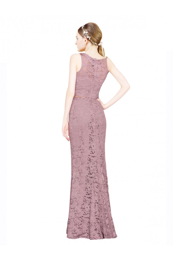 Lace Mermaid Long Sleeveless Prom Dress / Bridesmaid Dress Glasgow
