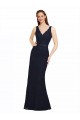 Lace Sheath Sheath Sleeveless Dark Navy Bridesmaid Dress Glasgow
