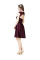 Satin & Lace A-Line Knee Length Sleeveless Open Back Bridesmaid Dress Glasgow
