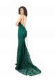 Lace Mermaid Long Sleeveless Open Back Black Tie Evening Gown / Prom Dress / Bridesmaid Dress Glasgow