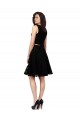 Lace A-Line Knee Length Sleeveless Black Cocktail Dresses Glasgow