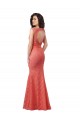Lace Mermaid Long Sleeveless Open Back Bridesmaid Dress Glasgow