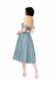 Lace A-Line Knee Length Sleeveless Keyhole Back Bridesmaid Dress Glasgow