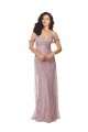 Lace A-Line Long Sleeveless Criss Cross Back Bridesmaid Dress Glasgow