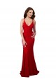 Lace Mermaid Long Sleeveless Low Back Formal Dress / Bridesmaid Dress Glasgow