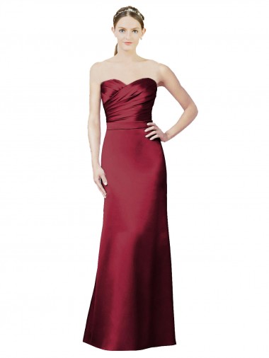Satin Mermaid Long Sleeveless Bridesmaid Dress / Evening Dress Glasgow