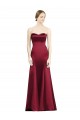 Satin Mermaid Mermaid Sleeveless Burgundy Bridesmaid Dress Glasgow