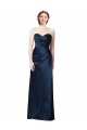 Satin Long Sleeveless Bridesmaid Dress Glasgow