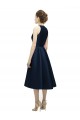 Satin A-Line Tea Length Sleeveless High Low Bridesmaid Dress Glasgow