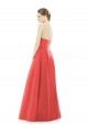 Satin A-Line Long Sleeveless Firecracker Bridesmaid Dress Glasgow