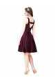Satin A-Line Knee Length Sleeveless V-Back Prom Dress / Bridesmaid Dress Glasgow