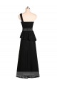 Satin Mermaid Long Sleeveless Black Bridesmaid Dresses Glasgow