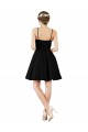 Satin A-Line Knee Length Sleeveless Open Back Bridesmaid Gown Glasgow