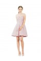 Satin A-Line Knee Length Sleeveless Evening Gown / Bridesmaid Dress Glasgow