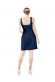 Satin A-Line Knee Length Sleeveless Bridesmaid Gown Glasgow