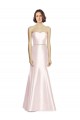Satin Mermaid Long Sleeveless Bridesmaid Dress Glasgow