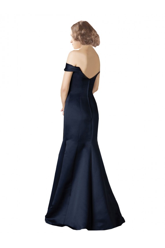 Satin Mermaid Long Cap Sleeves Prom Dress / Bridesmaid Dress Glasgow