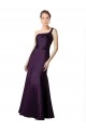 Satin Mermaid Long Sleeveless Grape Prom Dresses Glasgow