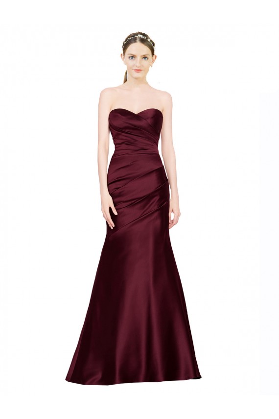Satin Mermaid Long Sleeveless Low Back Formal Evening Gown / Prom Dress / Bridesmaid Dress Glasgow