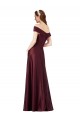 Satin A-Line Long Cap Sleeves Black Tie Evening Gown / Prom Dress / Bridesmaid Dress Glasgow