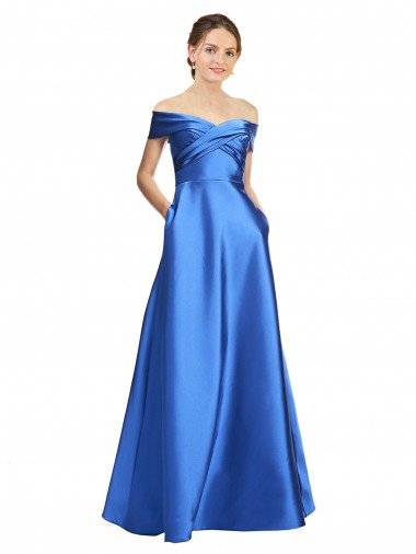 Satin A-Line Long Sleeveless Black Tie Evening Gown / Prom Dress / Bridesmaid Dress Glasgow