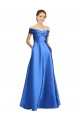 Satin A-Line Long Sleeveless Black Tie Evening Gown / Prom Dress / Bridesmaid Dress Glasgow