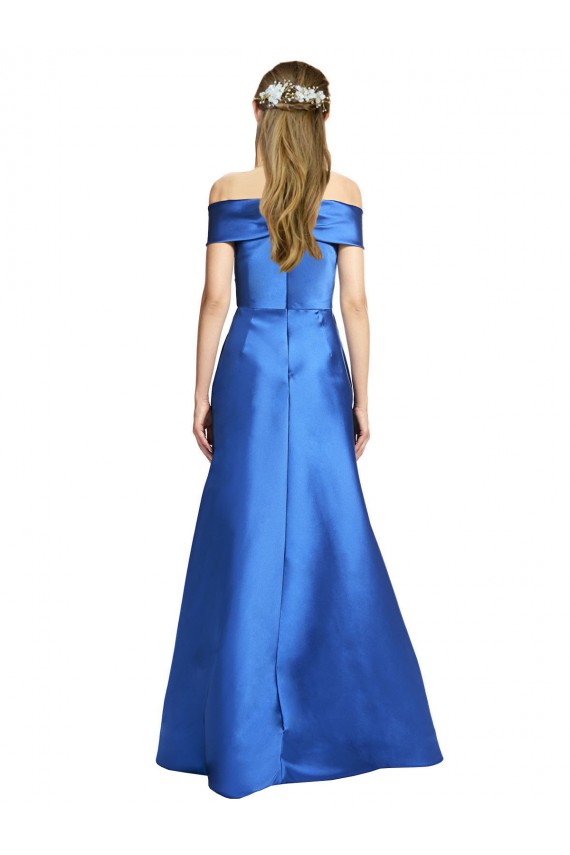 Satin A-Line Long Sleeveless Black Tie Evening Gown / Prom Dress / Bridesmaid Dress Glasgow