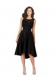 Satin & Lace A-Line Midi Length Sleeveless High Low Bridesmaid Dress Glasgow
