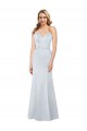 Satin Sheath Long Sleeveless Low Back Formal Evening Gown / Prom Dress / Bridesmaid Dress Glasgow