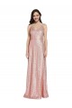 Sequin Sheath Long Sleeveless Low Back Formal Evening Gown / Prom Dress / Bridesmaid Dress Glasgow
