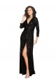 Sequin A-Line Long Long Sleeves Formal Dress / Bridesmaid Dress Glasgow