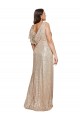 Sequin A-Line Long Sleeveless Black Tie Plus Size Evening Gown / Prom Dress / Bridesmaid Dress Glasgow